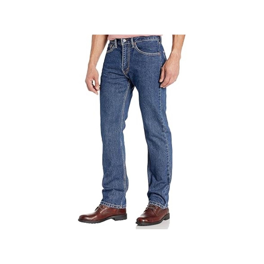 Levi's 505 Men's Regular Fit Jeans Size 32x30 Dark Stonewash Straight‎ Leg NWT
